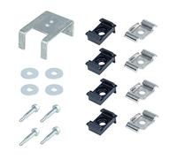 Alberts 672997 Conversion Set Eckbert | from Fence Post to Corner Post | Plastic, Black