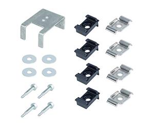 Alberts 672997 Conversion Set Eckbert | from Fence Post to Corner Post | Plastic, Black