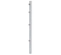 Alberts 676889 Fence Clamping Flap Posts for Double Rod mesh mats, Silver, Länge 120 cm