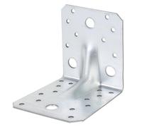 Alberts 820022 Heavy Duty Angle Connector | sendzimir galvanised | 105 x 105 x 90 mm | Set of 20