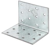 Alberts 820282 Perforated Plate Angle | sendzimir galvanised | 60 x 60 x 80 mm | Set of 25