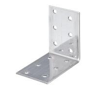 Alberts 820336 Perforated Plate Angle | Stainless Steel | 60 x 60 x 40 mm | Set of 10