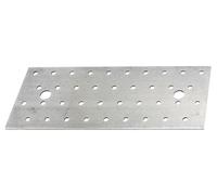 Alberts 820398 Perforated Plate | sendzimir galvanised | 200 x 80 x 2 mm | Set of 25
