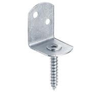 Alberts 823757 Wattle Fence Holder L-Shape | in Various Designs | galvanised Blue | Total Height 83 mm | Set of 50