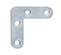 Alberts 824518 Furniture Angle | galvanised Blue | 80 x 80 x 16 mm | Set of 50