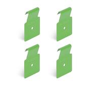 Alberts 825126 Decorative Hook for Double Rod Mats, Yellow Green