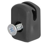 Alberts 829834 Tension Wire Holder with Screw | Plastic, Black | Set of 100