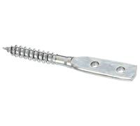 Alberts 843915 Wattle Fence Holder | Blade Screw Shape | galvanised, Thick Layer passivated | Total Length 77 mm | Set of 25