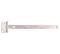 Alberts 844387 Tee Hinge | with Pressed pin | electrogalvanised, Thick-Layer-passivated | Strip 393.5 x 34 mm | Hinge 92 x 44 mm | Set of 10