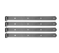Alberts 845124 Shutter Hinge | in Different Designs | Stainless Steel | roll Ø13 mm | Size 400 x 40 mm | Set of 4