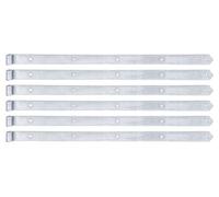 Alberts 845285 Shutter Hinge | in Different Designs | electrogalvanised, Thick-Layer-passivated | roll Ø13 mm | Size 800 x 40 mm | Set of 6