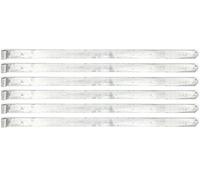 Alberts 845414 Shutter Hinge | in Different Designs | hot-dip galvanised | roll Ø16 mm | Size 1000 x 45 mm | Set of 6