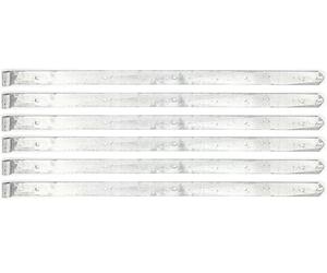 Alberts 845414 Shutter Hinge | in Different Designs | hot-dip galvanised | roll Ø16 mm | Size 1000 x 45 mm | Set of 6