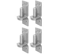 Alberts 845995 Hook on Plate | in Designs with DI or DII Hook | Stainless Steel | Backset Ø16 mm | Plate 115 x 40 mm | Set of 4