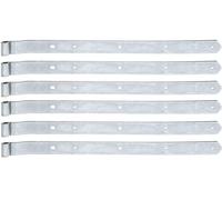 Alberts 846060 Shutter Hinge | in Different Designs | electrogalvanised, Thick-Layer-passivated | roll Ø13 mm | Size 642 x 40 mm | Set of 6
