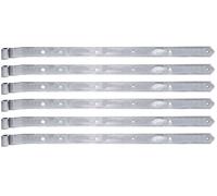 Alberts 846077 Shutter Hinge | in Different Designs | electrogalvanised, Thick-Layer-passivated | roll Ø16 mm | Size 782 x 40 mm | Set of 6