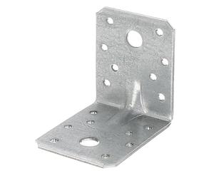 Alberts 846541 Heavy-Duty Angle Bracket with Beading | sendzimir galvanised | 70 x 70 x 55 mm | Set of 50