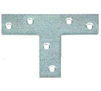 Alberts 847708 Flat Connector | T-Shape | sendzimir galvanised | 70 x 50 x 16 mm | Set of 50