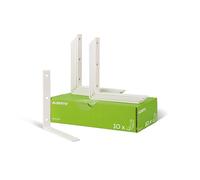 Alberts 847869 Beam Angle Narrow White Plastic-Coated 160 x 160 x 20 mm Set of 10