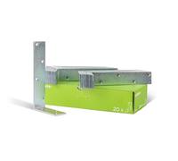 Beam-Angle Bracket Assymetrical 100 x 200 x 40 mm / 20 STK. Oberflaeche: galvanisch Gelb verzinkt