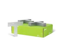 Alberts 848194 Flat Connector | T-Shape | sendzimir galvanised | 140 x 110 x 30 mm | Set of 25