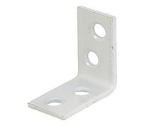 Alberts 848439 Chair Angle | White Plastic Coated | 25 x 25 x 14 mm | Set of 40