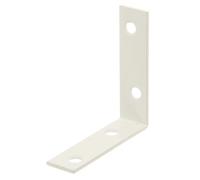 Alberts 848842 Chair Bracket | White Plastic-Coated | 60 x 60 x 16 mm | Set of 40