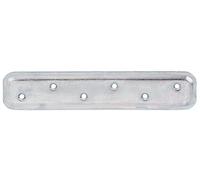 Alberts 849665 Flat Connector | Narrow | electrogalvanised, Thick-Layer-passivated | 180 x 40 mm | Set of 20