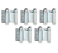 Alberts 852535 Swing Door Hinge | electrogalvanised Blue | Height 76 mm | Set of 5