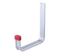 Alberts 856816 Wall Hooks | Available in Different Designs | Angled | Aluminium | Depth 140 mm | Height 155 mm | Set of 10