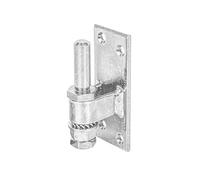 Alberts 858681 Hook for screwing on | Adjustable | electrogalvanised, Thick-Layer-passivated | Backset Ø13 mm | Plate 100 x 40 mm | Set of 10
