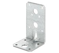 Alberts 859237 Heavy-Duty Angle Bracket with Beading | sendzimir galvanised | 90 x 50 x 50 mm | Set of 50