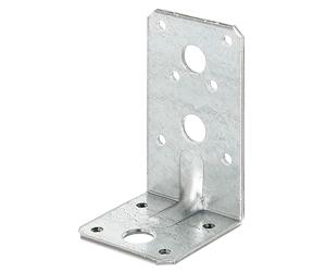 Alberts 859237 Heavy-Duty Angle Bracket with Beading | sendzimir galvanised | 90 x 50 x 50 mm | Set of 50
