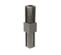 Alberts 859824 XD Pipe Connector | Straight | Plastic, Black | 20 x 20 x 1.5 mm | Set of 10