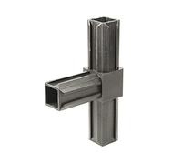 Alberts 859848 XD Pipe Connector | T-piece | Plastic, Black | 20 x 20 x 1.5 mm | Set of 10