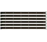 Alberts 862800 Shutter Hinge | in Different Designs | Black | roll Ø14 mm | Size 800 x 35 mm | Set of 6