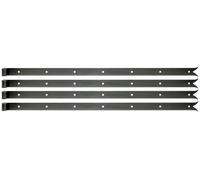 Alberts 862824 Shutter Hinge | in Different Designs | Black | roll Ø16 mm | Size 1000 x 40 mm | Set of 4