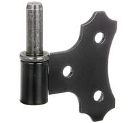 Alberts 863845 Kloben mit Zierplatte Clamp with Decorative Plate, Black