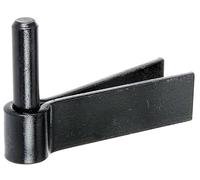 Alberts 863913 Hook for Walling in | F wall Hook | Black Dipping Varnish | Backset Ø14 mm | 92 x 30 mm | Set of 10