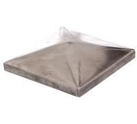 Alberts 866969 Post Cap for Square Metal Posts | for Welding on | Steel | 100 x 100 mm | Set of 10