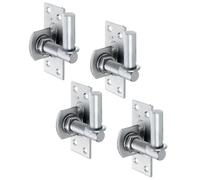 Alberts 868062 Hook for screwing on | Adjustable by 20 mm | Stainless Steel | Backset Ø16 mm | Plate 100 x 40 mm | Set of 4