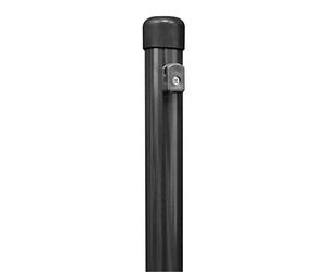 ALBERTS Chain Link GAH 613280 Wire mesh Fences, zinc-phosphated, Anthracite-Metallic Plastic-Coated, Length 1500 mm, Post Diameter 34 mm, für Geflechthöhe: 1000 mm