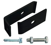 Alberts Fixing mesh GAH 672843 Set for Grid Mats for Attaching to Walls or Posts Hot-Dip Galvanised Anthracite Plastic Coated RAL 7016, Charcoal