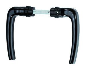 ALBERTS Gah 654047 Door Handle for Corrugated Gates Set of 2 Door-Handle Gap 50 mm Handle B 115 mm Aluminium Anodised Black