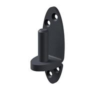 Alberts Graphite Grey 311360 Screw-On Clamp | Ovado | Design with DI Hook Plastic Coated | Backset Diameter 13 mm | Plate 102 x 35 mm