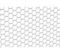 ALBERTS Hexagonal Mesh, Galvanised Steel, Fencing Material, Hexagon, 25m x 0.5m x 13mm