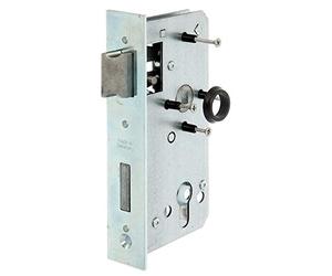 ALBERTS Pin Tumbler Lock, Silber, Modern, Indoor Doors and Cabinets, 55 mm Backset, Galvanised Steel, Weather Resistant