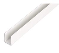 ALBERTS PVC-U U-profile, White, 1000mm x 21mm x 20mm