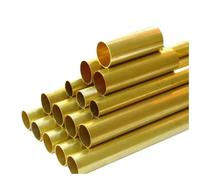 ALBHGSVS H62 Brass Tube Outer Diameter 33mm Inner Diameter 31mm Brass Pipe Capillary Hollow Brass Rod Catholic(500mm)