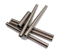 ALBHGSVS Silver Round 304 Stainless Steel Capillary Tube Pipe OD 28mm Length 100mm to 500mm Hollow Circular Tube Catholic(OD28mm-300mm Length,ID-26mm)